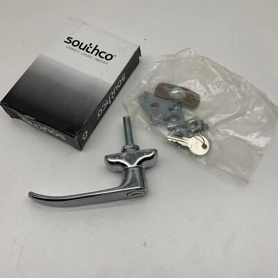Southco 92-41-121 Cam Latch L-Handle, Turn Clockwise to Latch, Key Locking