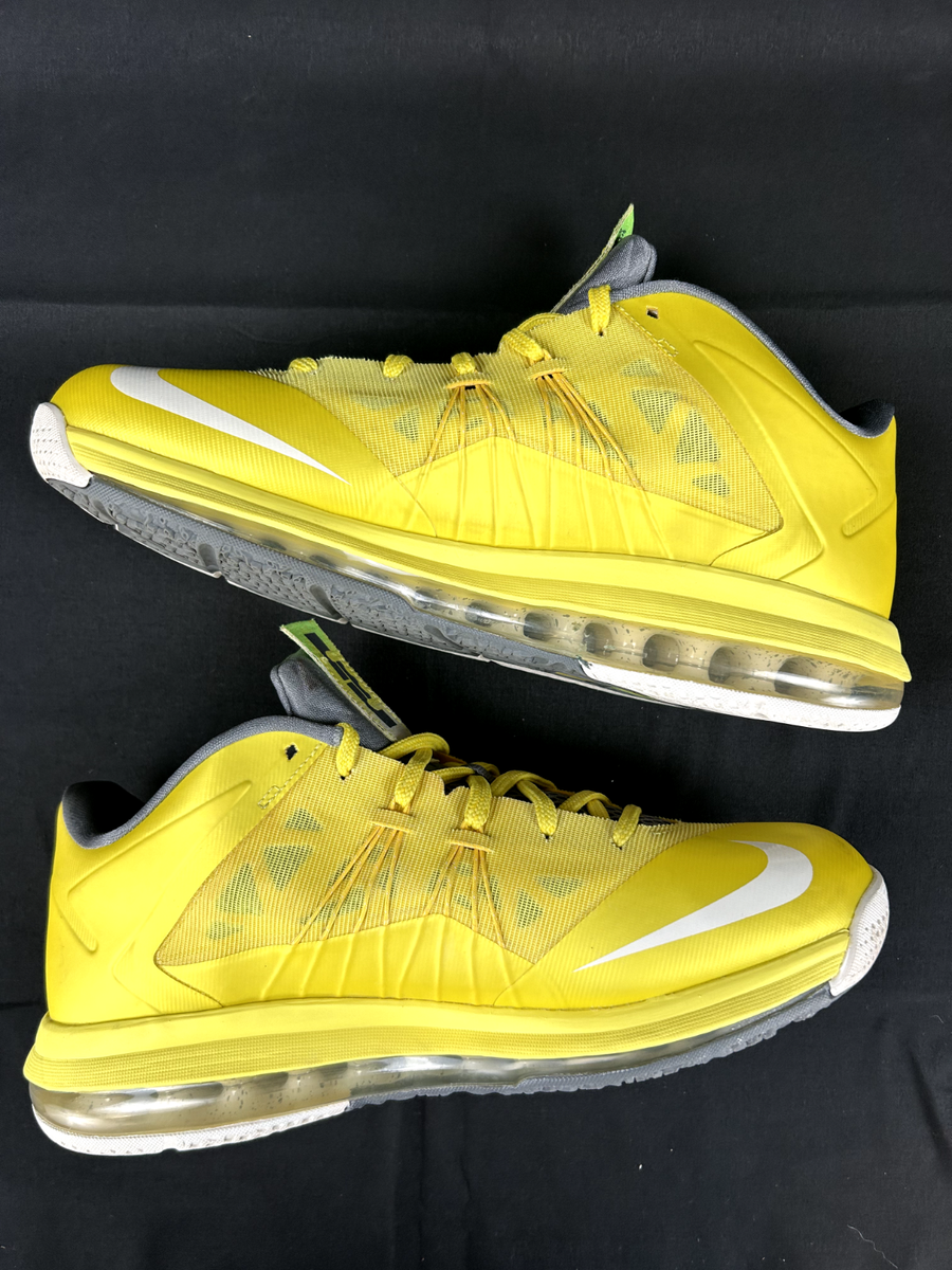 Size 9.5 - Nike Air Max LeBron 10 Low Sonic Yellow | eBay
