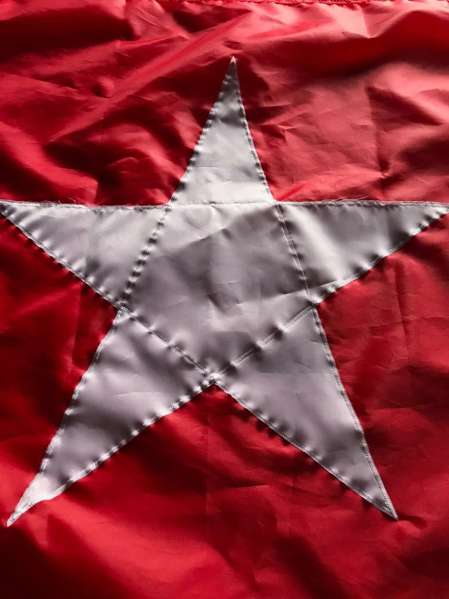 White Star Line Sewn Burgee Flag Rare Replica 24 x 43 inches