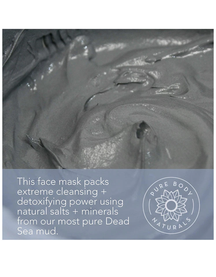 Máscara de barro del Mar Muerto para rostro y cuerpo, máscara facial purificadora para acné, puntos negros Foto 2 de 4