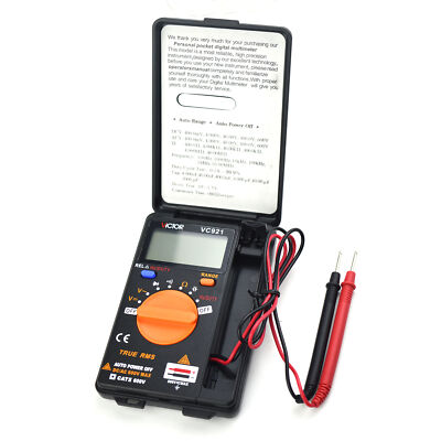 VICTOR VC921 DMM Integrated Personal Handheld Pocket Mini Digital Multimeter  KD