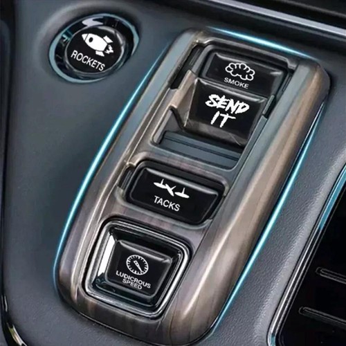 Auto Innenraum Instrumententafel Konsole Fenster Schalter Knopf Aufkleber Decals Dekor - Bild 8 von 16