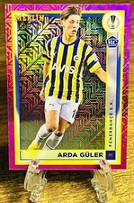 Arda Guler 2022-23 Topps Chrome Merlin Soccer Purple Mojo /275 RC Fenerbahce SK