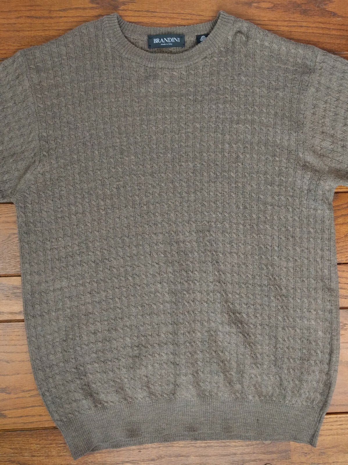 Brandini Brown Sweater Pullover Shirt Size XL Wool Italy Coogi Cosby ...