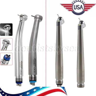 Dental Ceramic Fiber Optic Handpiece/45° Fiber Optic E-generator Turbine