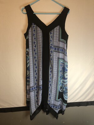 AB Studios Women ￼ Paisley  Midi Dress Size Large