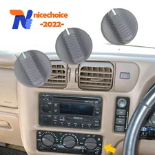 3X AC Control Knobs Fan Heater Car Part Air Condition for 1998-2005 Chevy GMC US