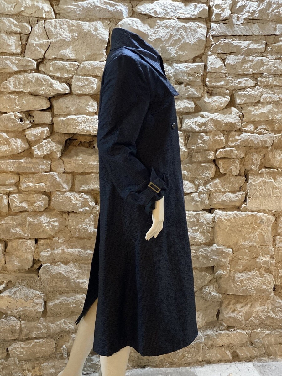 RARE Vintage Black Gucci GG Trench Coat | eBay