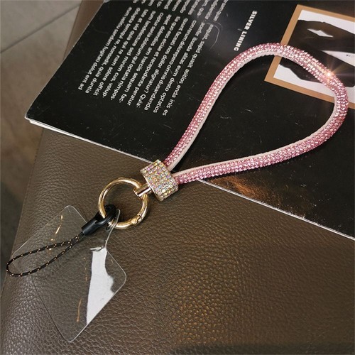 Rhinestone Phone Wrist Strap Anti Loss Diamond Lanyard Phone Pendant - 第 14/20 張圖片