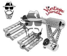 Vtg Lowrider Line Twisted 21.1 Stem Square Twisted 1/2 Pedals Chrome