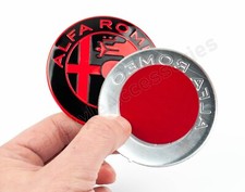 Red Alfa Romeo Emblem 147 156 GT 159 Brera Mito Giulietta Replacement Badge