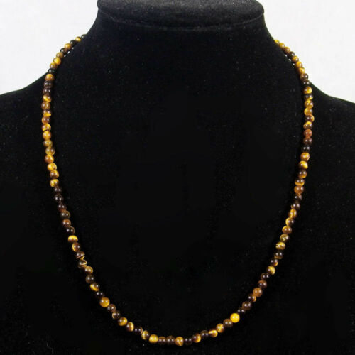Collar con cuentas de piedras preciosas múltiples 4 mm redondo liso cuarzo amatista cristal de jade - Imagen 121 de 123