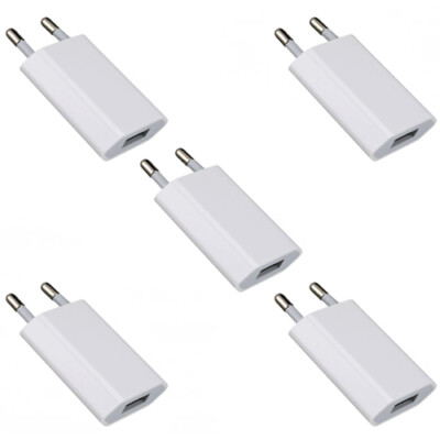 5x USB Ladegerät Netzteil Netzstecker Adapter für Samsung Apple iPhone HTC Sony
