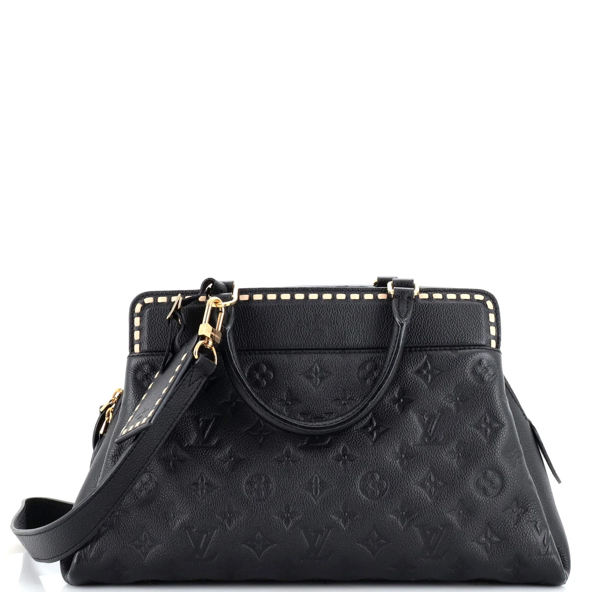 Louis Vuitton Vosges Handbag Whipstitch Monogram Empreinte Leather