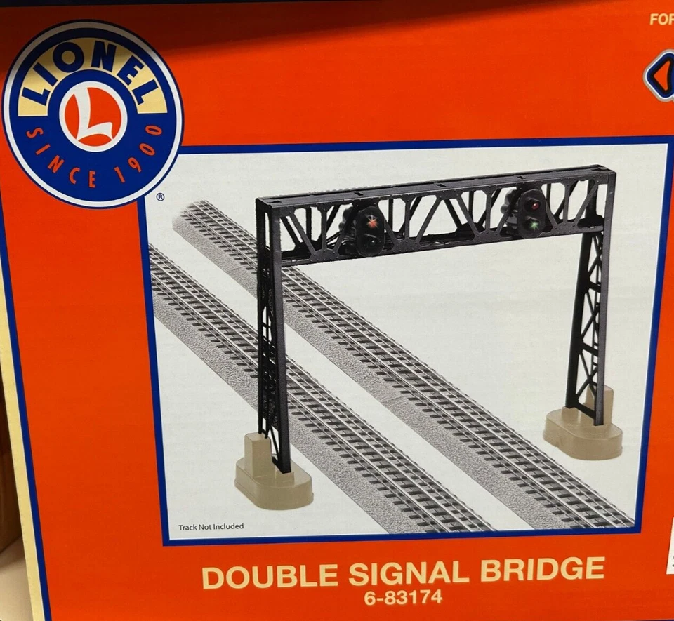 LIONEL 6-83174 DOUBLE SIGNAL BRIDGE O GAUGE train accessory plug n play NEW - Image 2 of 3