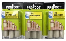 ProFoot Toe Bandages One Size 3 Each - ( 3 Pack )