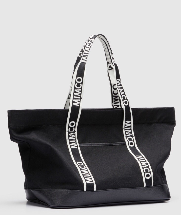 Mimco Tote Bag Canvas Large Black BNWT New Travel | eBay