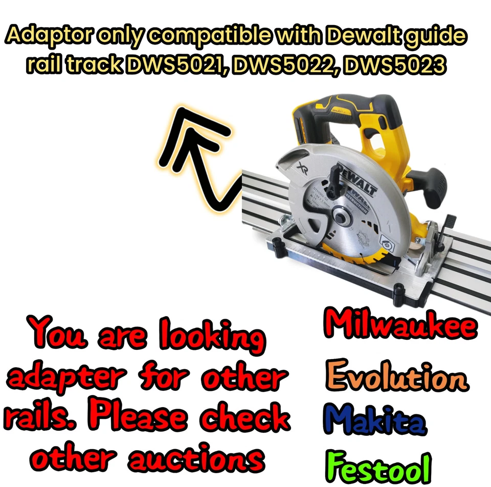 Dewalt DCS570 DWE575 DCS575 DCS578 DCS573 base Circular Saw guide rail track - Image 4 of 4