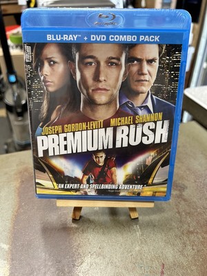 PREMIUM RUSH 2-DISC BLU-RAY + DVD MOVIE, JOSEPH GORDON-LEVITT, MICHAEL SHANNON