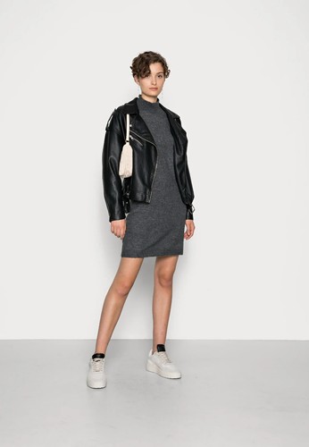 VERO MODA Grey Marl High Neck Jumper Dress Size XS Fitted RRP £52 - Picture 3 of 8