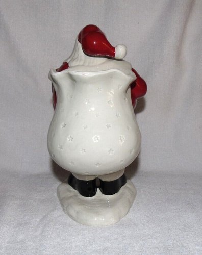 "Papá Noel de pie Fitz and Floyd con bolsa de juguete 11" - Imagen 5 de 8