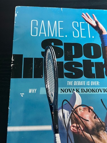 Novak Djokovic signed 2024 Sports Illustrated Magazine JSA COA Tennis Auto E245 - Picture 3 of 11