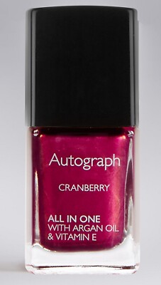 NEU Autogramm All In One Nagelfarbe 11ml CRANBERRY mit Arganöl & Vitamin E 