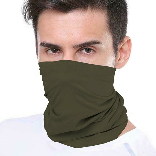 Seamless Bandana Face Covering Mask Biker Gaiter Tube Snood Neck Cover Scarf - Picture 15 of 17