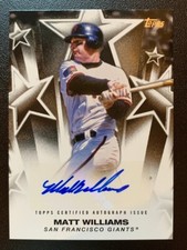 2025 Topps Matt Williams AUTO #BSA-MW Baseball Stars &ndash; Giants Legend SP