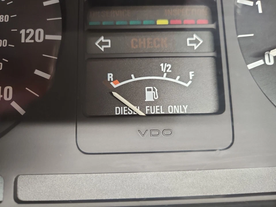 *Poco kilometraje* Tacómetro velocímetro BMW E28 524td calibre diésel OEM VDO 105 k Foto 2 de 4