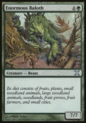 Magic the Gathering MTG Enormous Baloth (263) Tenth Edition   LP