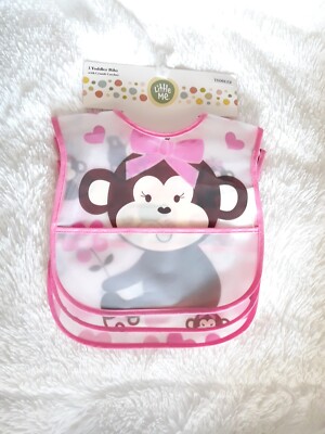 Little Me 3 pk - Toddler Bibs with Crumb Catcher ~ NEW!!!