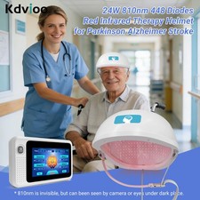 810nm NIR Light Therapy Helmet PBM Neuromodulation for Relief Anxiety Parkinson