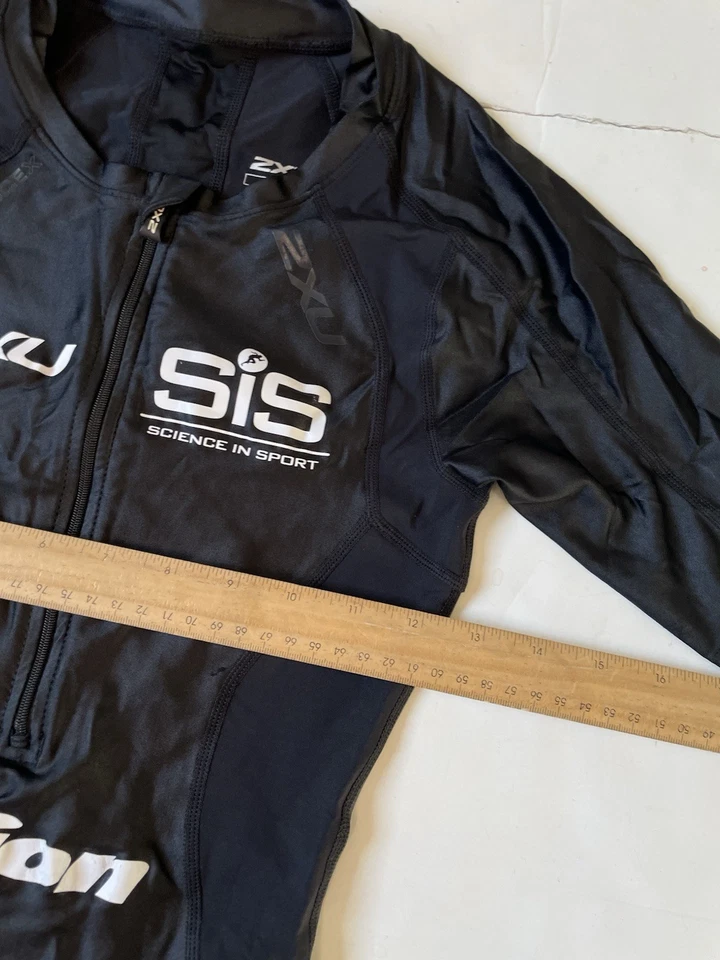 2XU Colnago Pro Team Triathlon Suit Skin Suit Women's Small Black Short Sleeve - Image 4 of 4