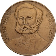 [#398649] Austria, Medal, Jean-Henri Dunant, 1950, Bronze, Hofmann, AU