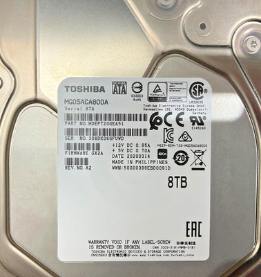 Toshiba 8TB SATA 7200 rpm Hard Drive 128MB MG05ACA800A