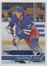 2018-19 Upper Deck Overtime Blue Foil Filip Chytil #99 e9p