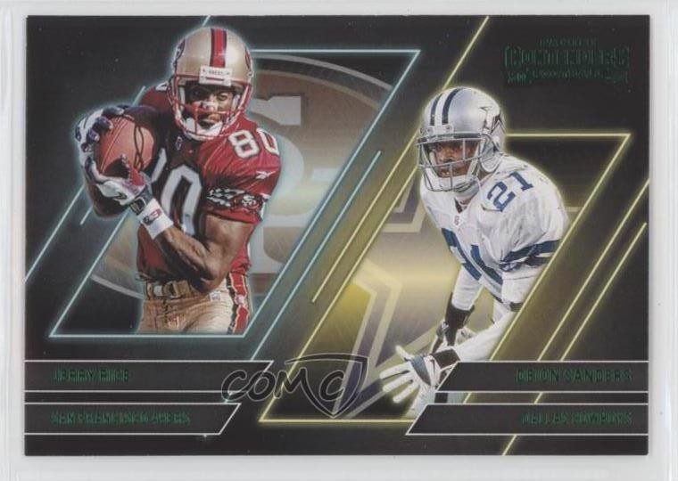 2022 Panini Contenders Series Emerald Jerry Rice Deion Sanders #CS-RS HOF 11xm