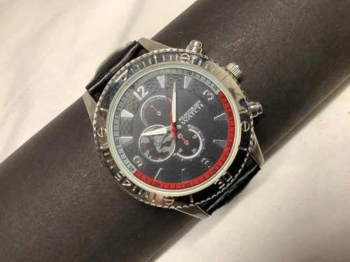 NEW ATLAS FOR MEN CHRONOGRAPH STYLE MENS WRISTWATCH 43mm BEZEL NEW BATTERY