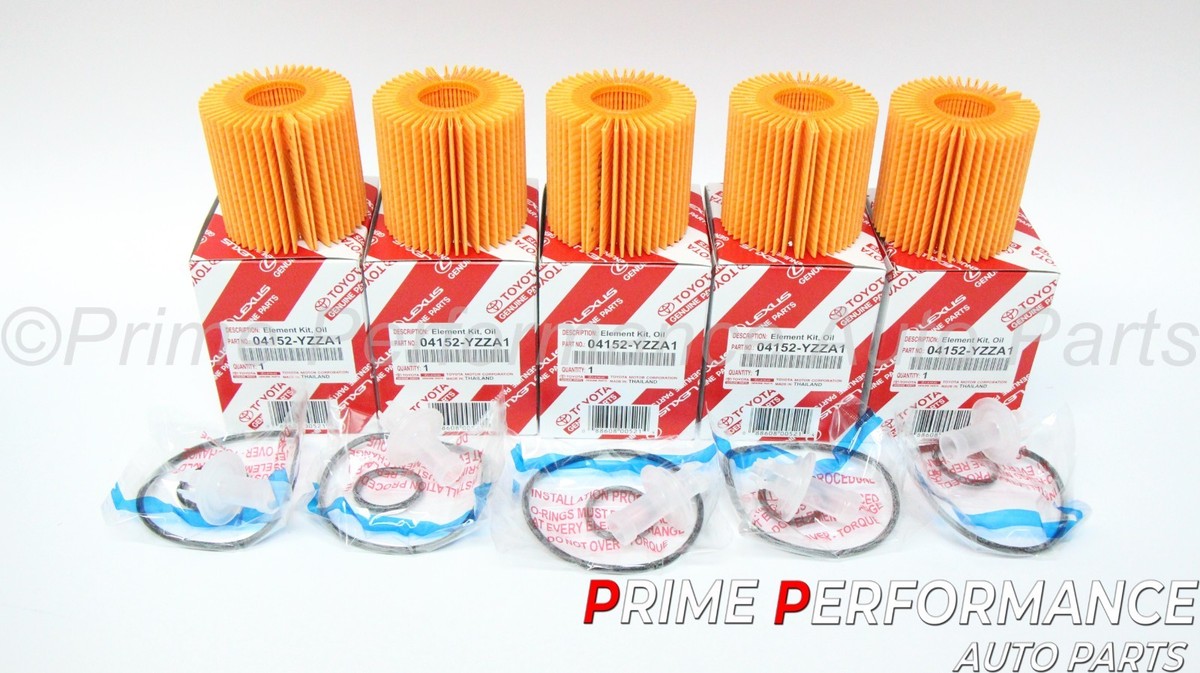 Toyota Scion Lexus Genuine OEM Oil Filter 04152-YZZA1 Set of 5 | eBay