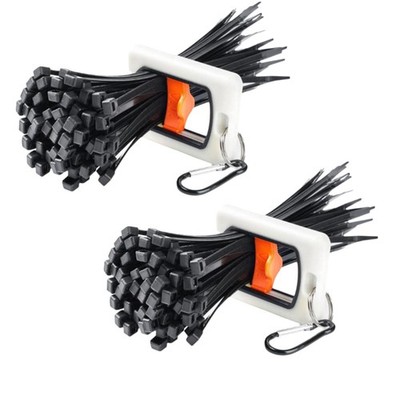 1x (cable tie organizer, reusable cable tie holder strap, cable b3503