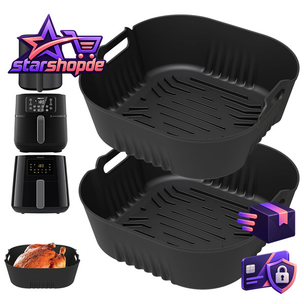 Silikonform HeißLuftfritteuse ZubehöR FüR Airfryer XL 6,2L 7,2L Cosori 4,7L 2-image