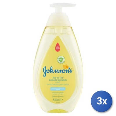 3x Johnson's baby 500 Ml. Bad Ersten Monaten
