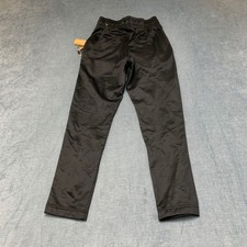 Nike Therma Fit Sweatpants Boy Medium Black Swoosh Logo Fleece Lined Performance