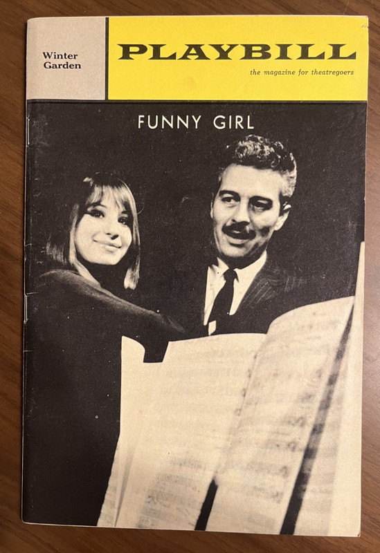 FUNNY GIRL PLAYBILL - DECEMBER 1964 @ WINTER GARDEN - RARE VINTAGE, LOOKS GREAT!