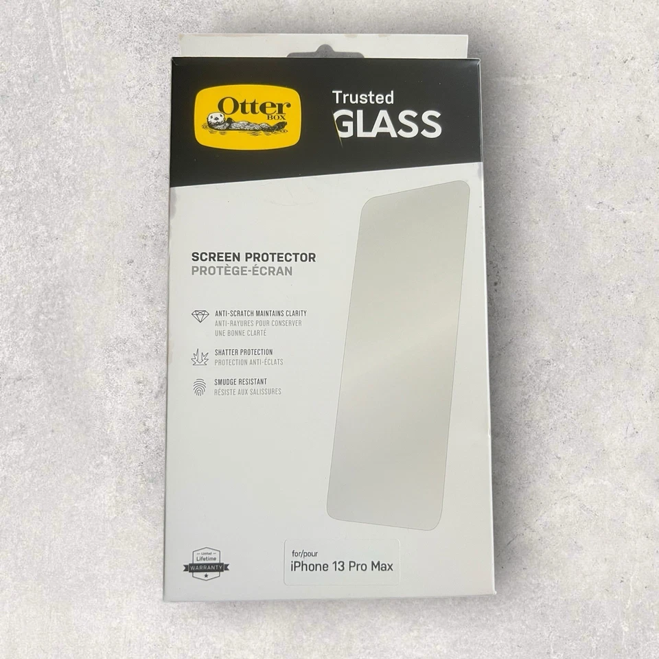 Protector de pantalla de vidrio LifeProof VER y OtterBox para Apple iPhone 13 ProMax Foto 4 de 4