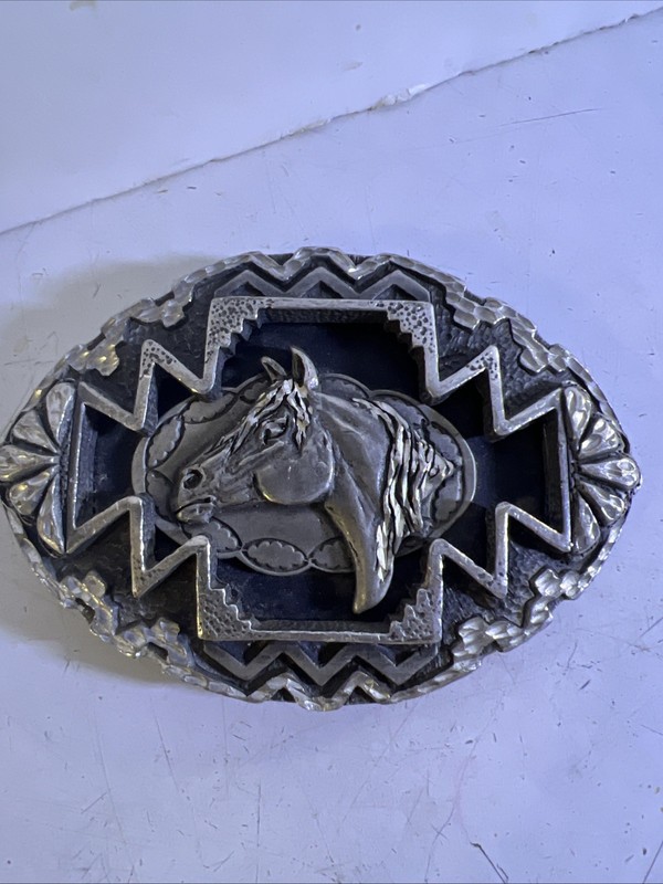 Legends West Horse Head Equestrian Western Belt Buckle 1998