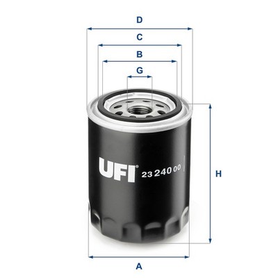 Ölfilter UFI 23.240.00 Anschraubfilter für UDS NISSAN FORD PRIMERA UNS INFINITI