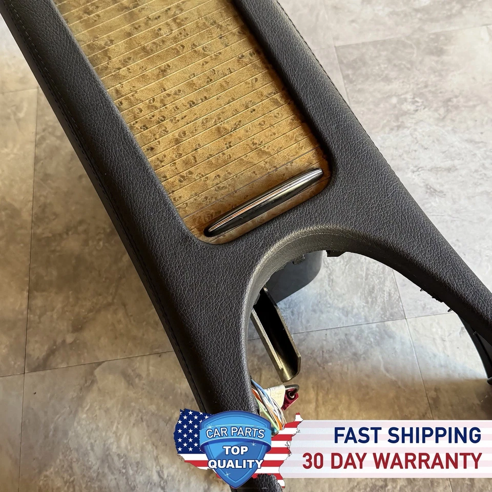 Mercedes W211 E350 E55 2005-2009 consola central reposabrazos unidad de almacenamiento negro OEM Foto 4 de 4