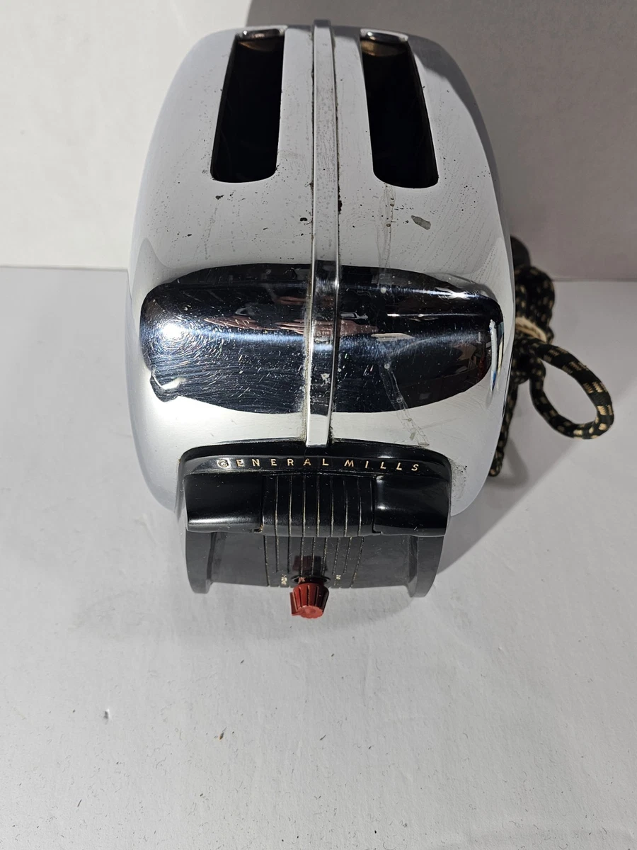 ヴィンテージ】GE クロームトースター 2スロット オブジェ Vintage